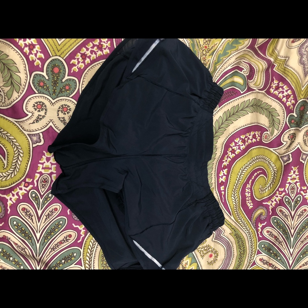 Navy blue lululemon shorts